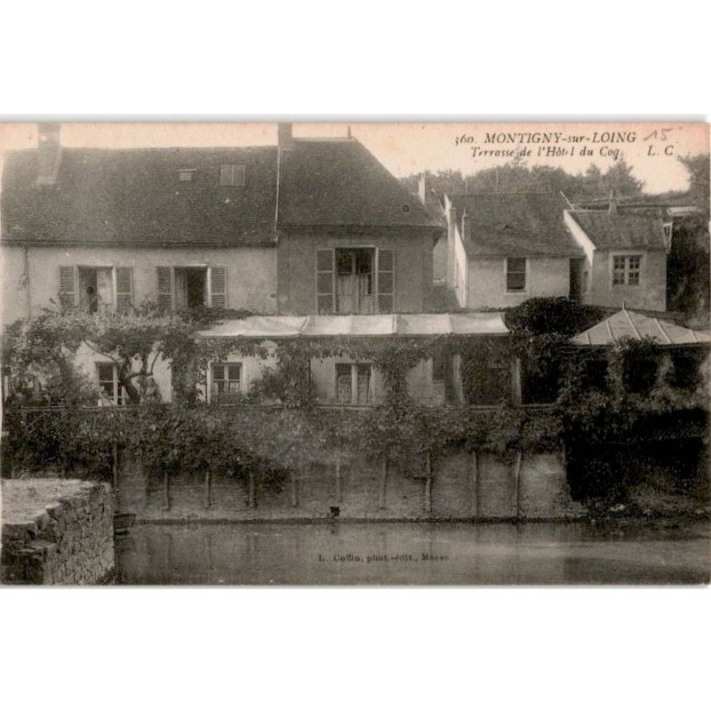 MONTIGNY: terrasse de l'hôtel du coq - très bon état