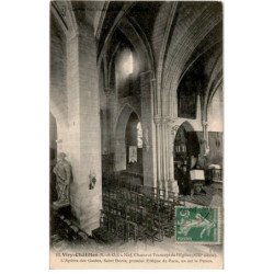 VIRY-CHATILLON: nef choeur et transept de l'église XIIIe siècle - très bon état