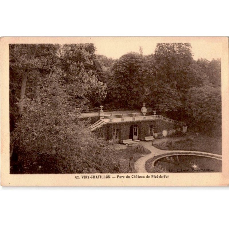 VIRY-CHATILLON: parc du château de pied-de-fer - très bon état
