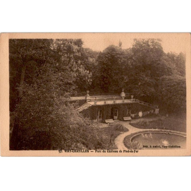 VIRY-CHATILLON: parc du château de pied-de-fer - très bon état