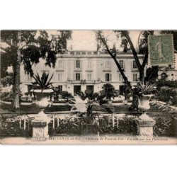 VIRY-CHATILLON: château de pied-de-fer façade sur les parterres - très bon état