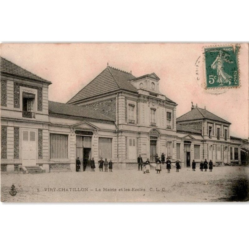 VIRY-CHATILLON: la mairie et les écoles - très bon état
