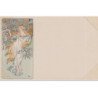 MUCHA Alphonse : série de 4 cartes postales "les Saisons" vers 1900 - bon état (marques d'album)