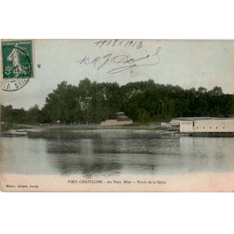 VIRY-CHATILLON: au petit bleu, bords de la seine - très bon état