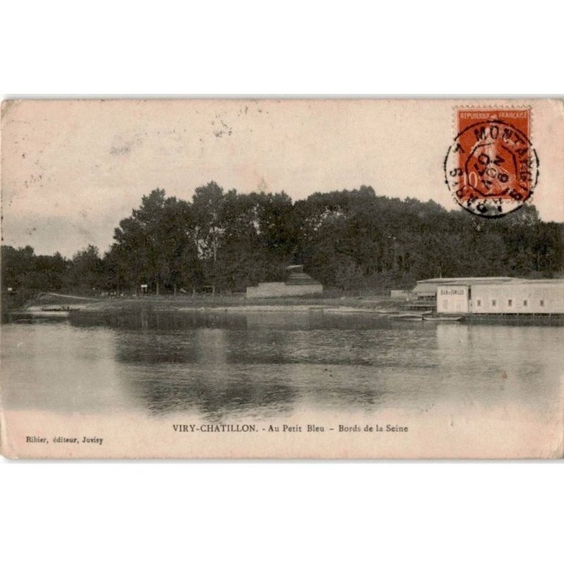 VIRY-CHATILLON: au petit bleu, bords de la seine - état