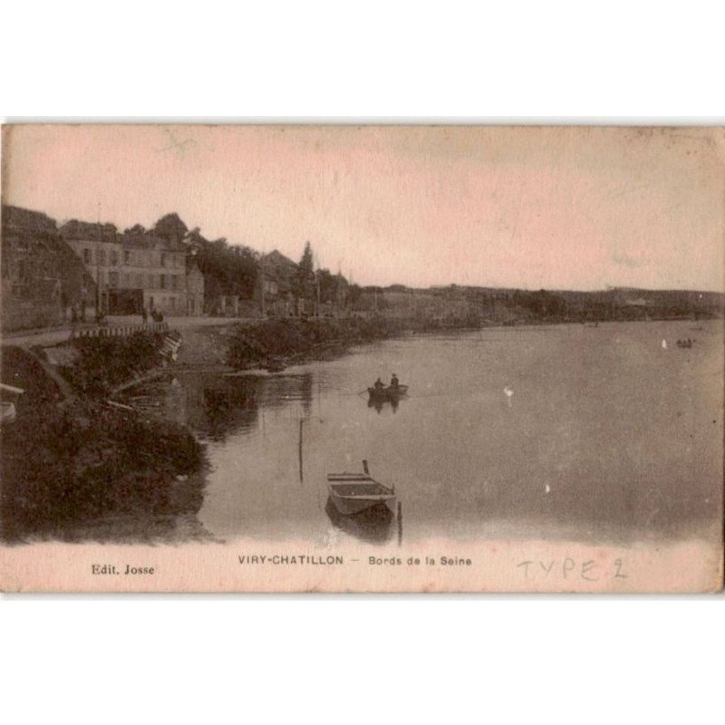 VIRY-CHATILLON: bords de la seine - état