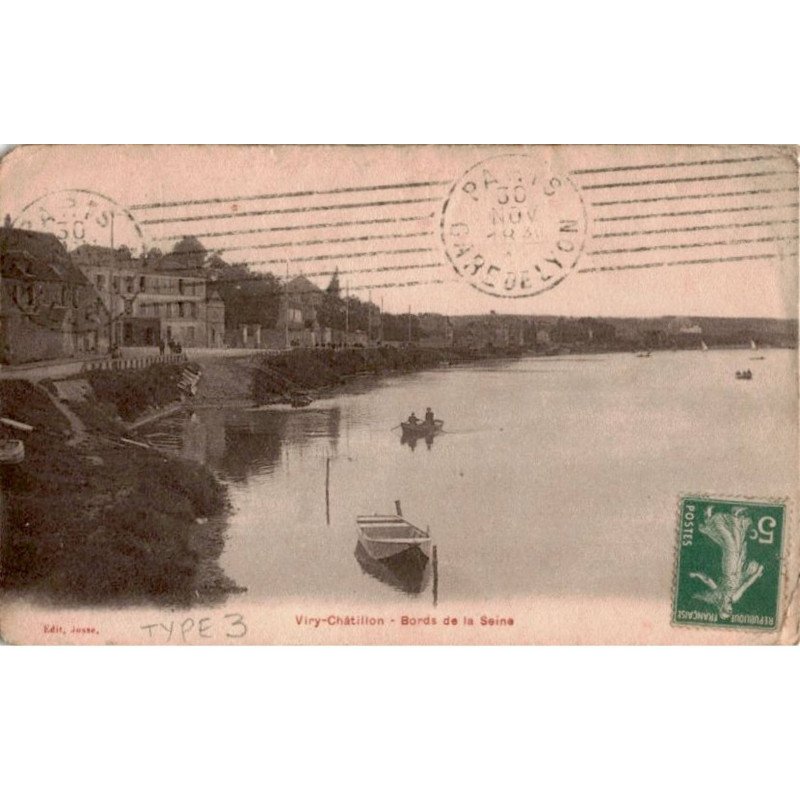 VIRY-CHATILLON: bords de la seine - état