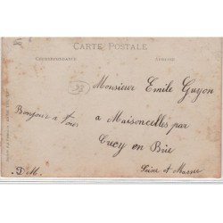 ROMAINVILLE : CARTE PHOTO Conscrits 1909 - Très bon état