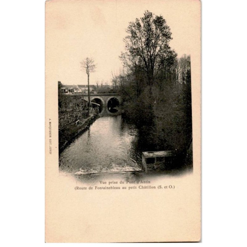 VIRY-CHATILLON: vue prise du pont d'antin - très bon état
