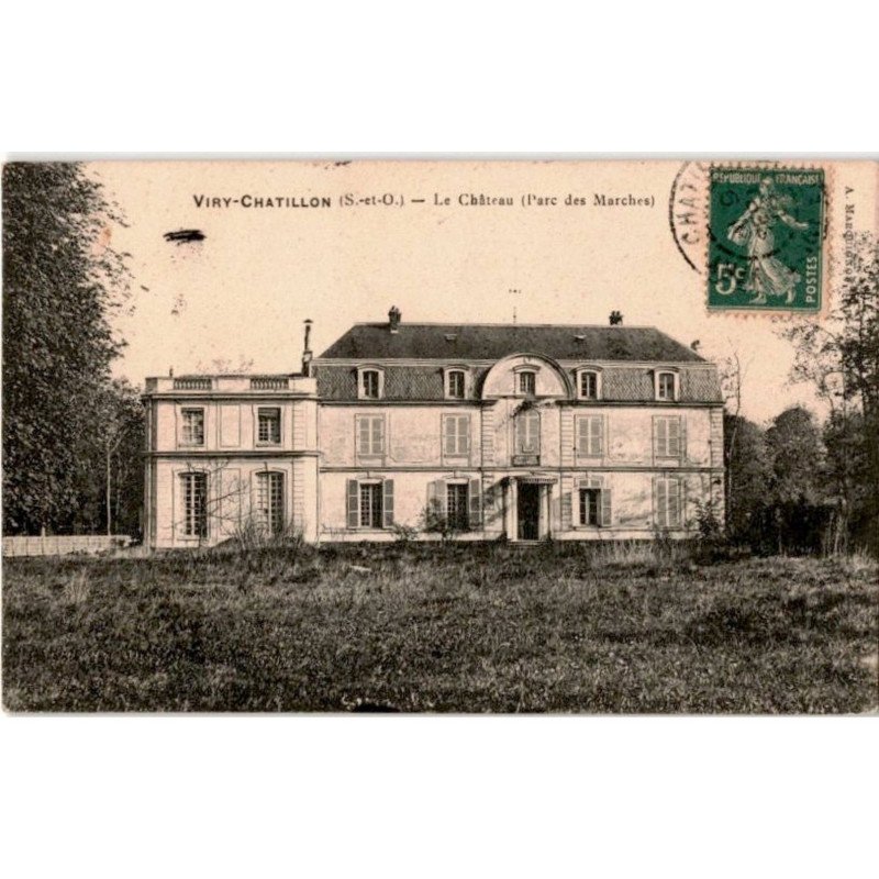 VIRY-CHATILLON: le château (parc des marches) - très bon état