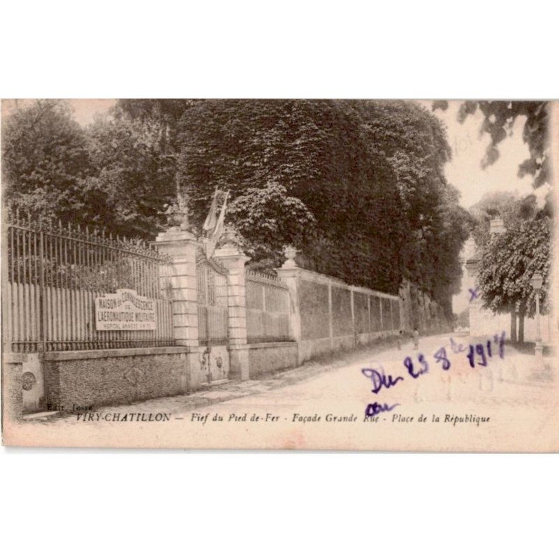 VIRY-CHATILLON: fief du pied-de-fer façade grande rue place de la république - très bon état