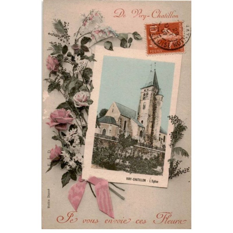 VIRY-CHATILLON: je vous envoie ces fleurs - très bon état
