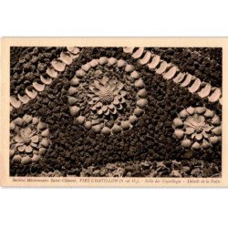 VIRY-CHATILLON: institut missionnaire saint-clément salle des coquillages détails de la voûte - très bon état