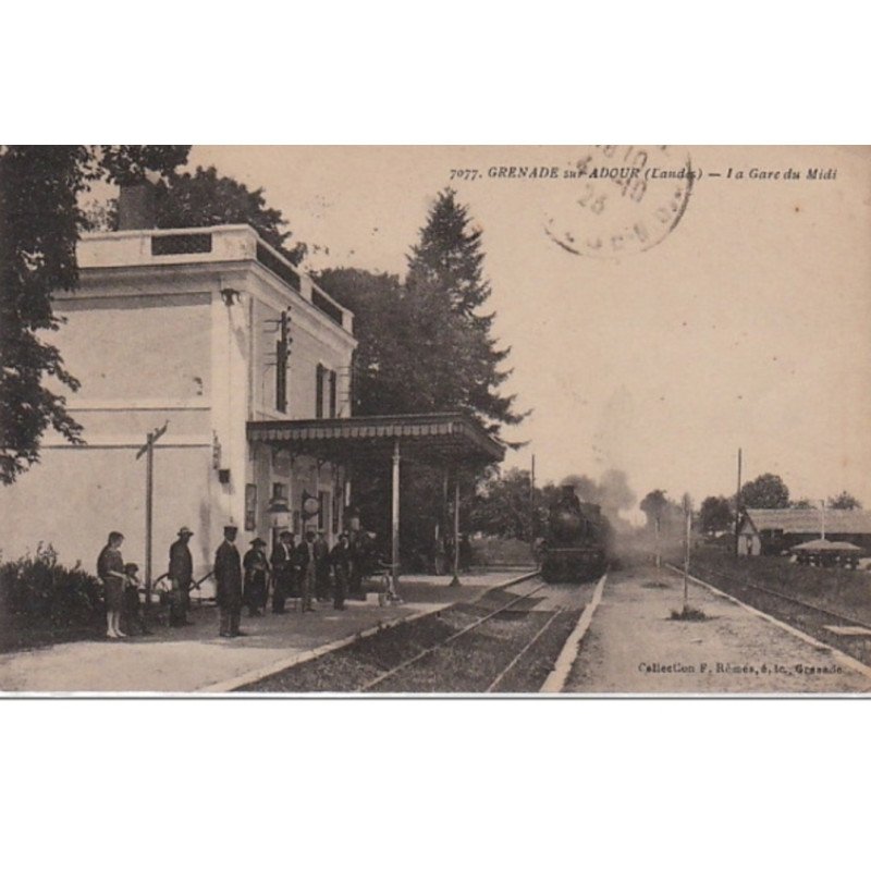 GRENADE SUR ADOUR : la gare du Midi vers 1920 - très bon état