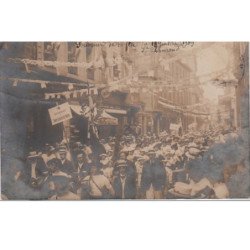SAINT CHAMOND : carte photo des fêtes du 18 Juillet 1909 - très bon état