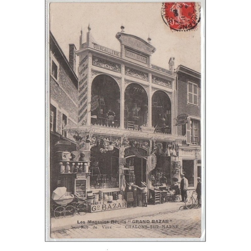CHALONS SUR MARNE: les Magasins Réunis """"Grand Bazar"""" - Très bon état