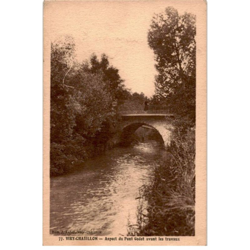 VIRY-CHATILLON: aspect du pont godot avant les travaux -  état