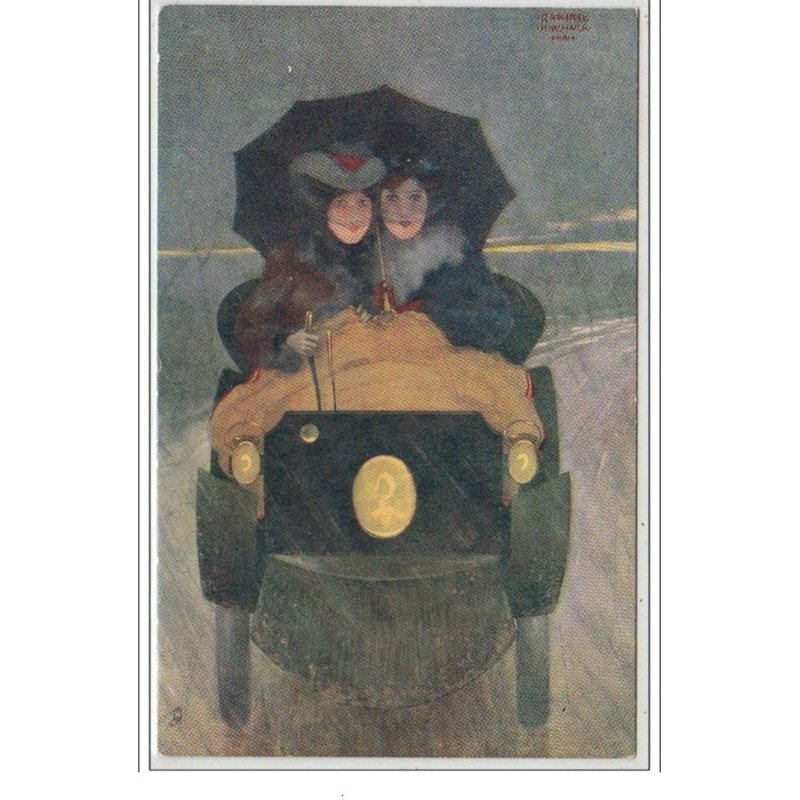 KIRCHNER Raphaël : "Flashing Motorists" en 1904 - très bon état