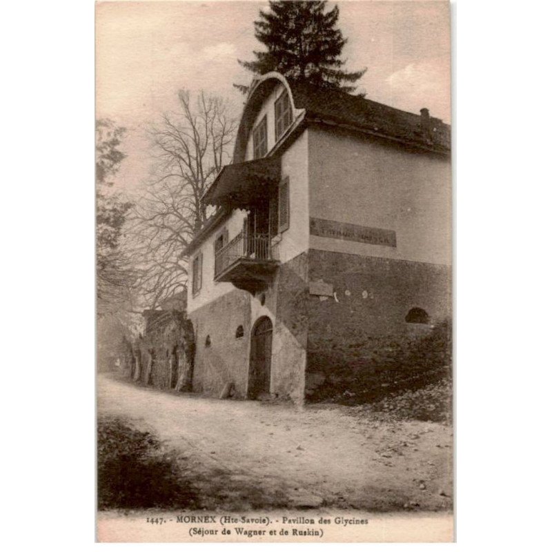 COMPOSITEUR: wagner: mornex, pavillon des glycines, séjour de Wagner et de Ruskin - très bon état