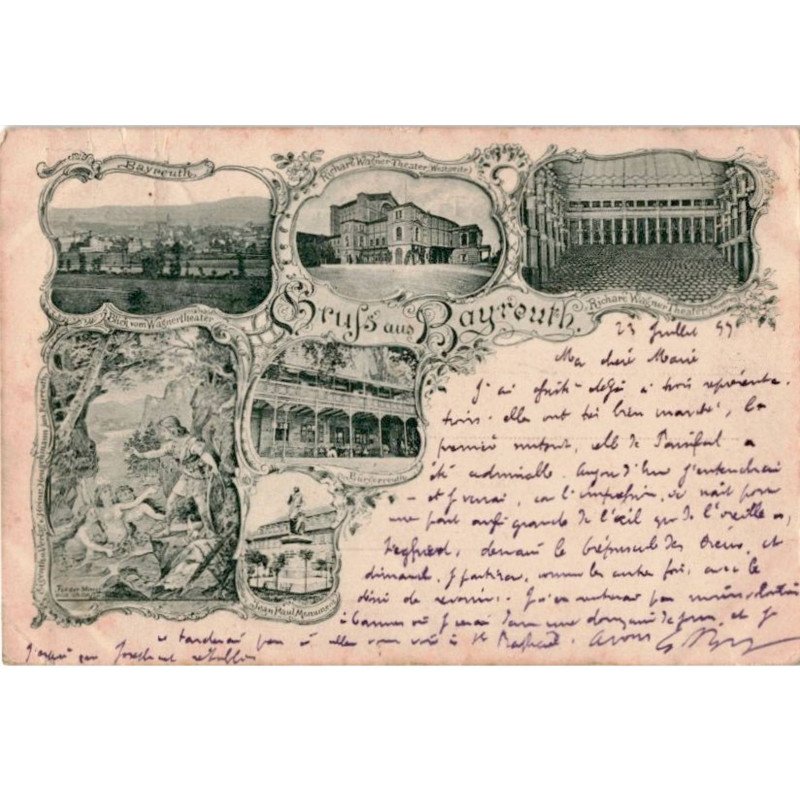 COMPOSITEUR: wagner: gruss aus bayreuth, Richard Wagner theater - état