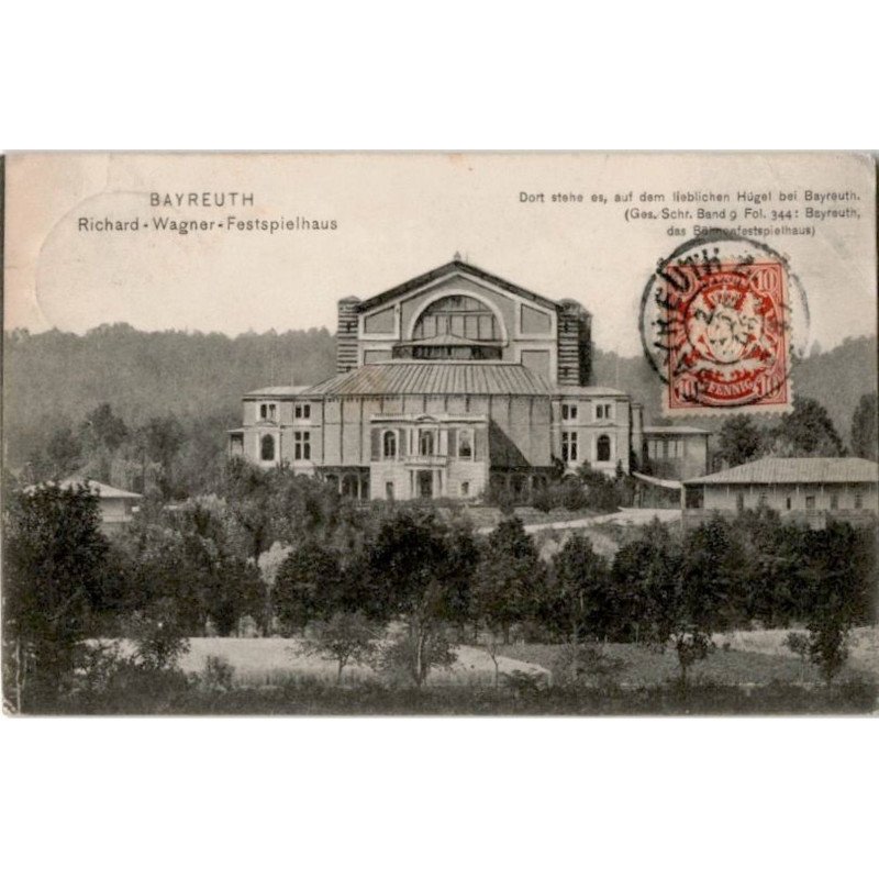 COMPOSITEUR: wagner: bayreuth festspielhaus -  état