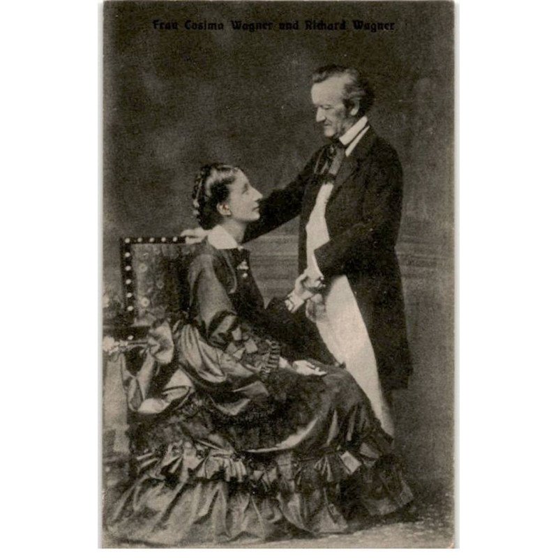 COMPOSITEUR: wagner: frau Cosima Wagner und Richard Wagner - très bon état