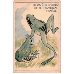 ANIMAUX: grenouille, tu vas être heureuse de te trouver en famille - très bon état