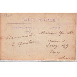 SAINT JULIEN DE CIVRY : CARTE PHOTO - La foire - Très bon état