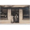 AUBERVILLIERS : CARTE PHOTO 1925 Liqueurs Epicerie - Etat