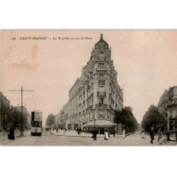 TRANSPORT: chemin de fer et tramway, saint-mandé, la tourelle et rue de paris - très bon état