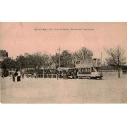 TRANSPORT: chemin de fer et tramway, saint-mandé, rue de paris, station - très bon état