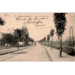 TRANSPORT: chemin de fer, tramway, rosny-sous-bois avenue de la république - état