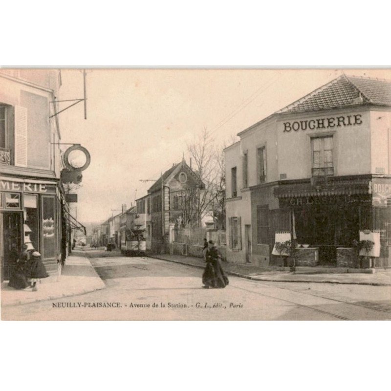 TRANSPORT: neuilly-plaisance, avenue de la station, boucherie - très bon état