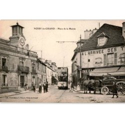 TRANSPORT: chemin de fer, tramway, noisy-le-grand place de la mairie - très bon état