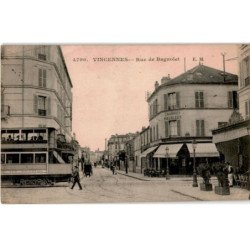 TRANSPORT: chemin de fer, tramway, vincennes rue de bagnolet - très bon état