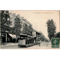 TRANSPORT: chemin de fer, tramway, vincennes, rue de paris prise du fort - très bon état