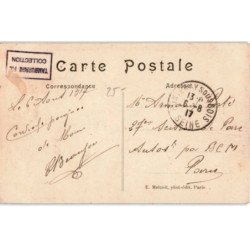 TRANSPORT: chemin de fer, tramway, dirigeable évoluant au-dessus de fontenay-sous-bois - très bon état