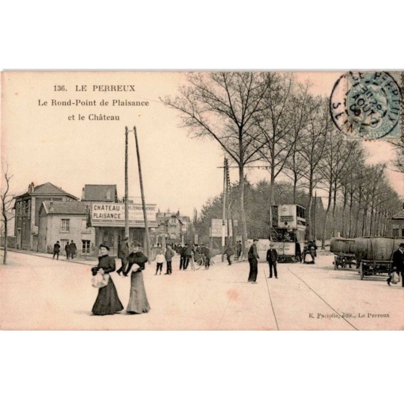 TRANSPORT: chemin de fer, tramway, le perreux le rond-pont de plaisance et le château - très bon état