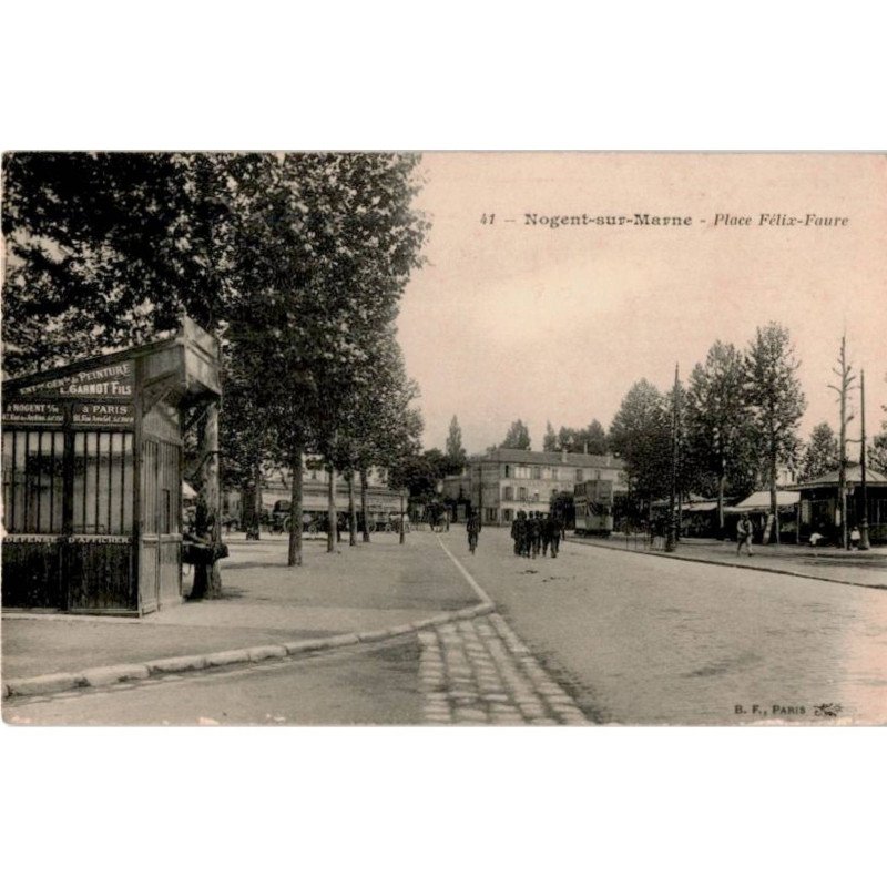 TRANSPORT: chemin de fer, tramway, nogent-sur-marne, place félix-faure - très bon état