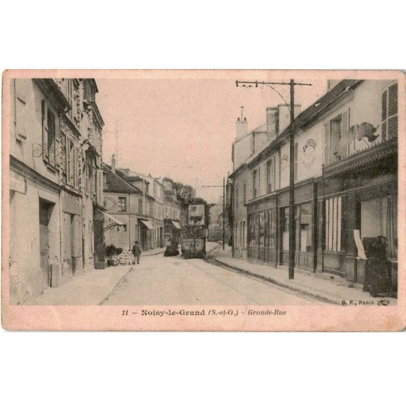 TRANSPORT: chemin de fer, tramway, noisy-le-grand, grande rue - très bon état