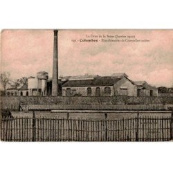 COLOMBES: la crue de la seine janvier 1910 blanchisseries de courcelles isolées - très bon état