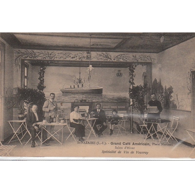 SAINT NAZAIRE: Grand Café Américain, Place Marceau - Salon d'Hiver - Très bon état
