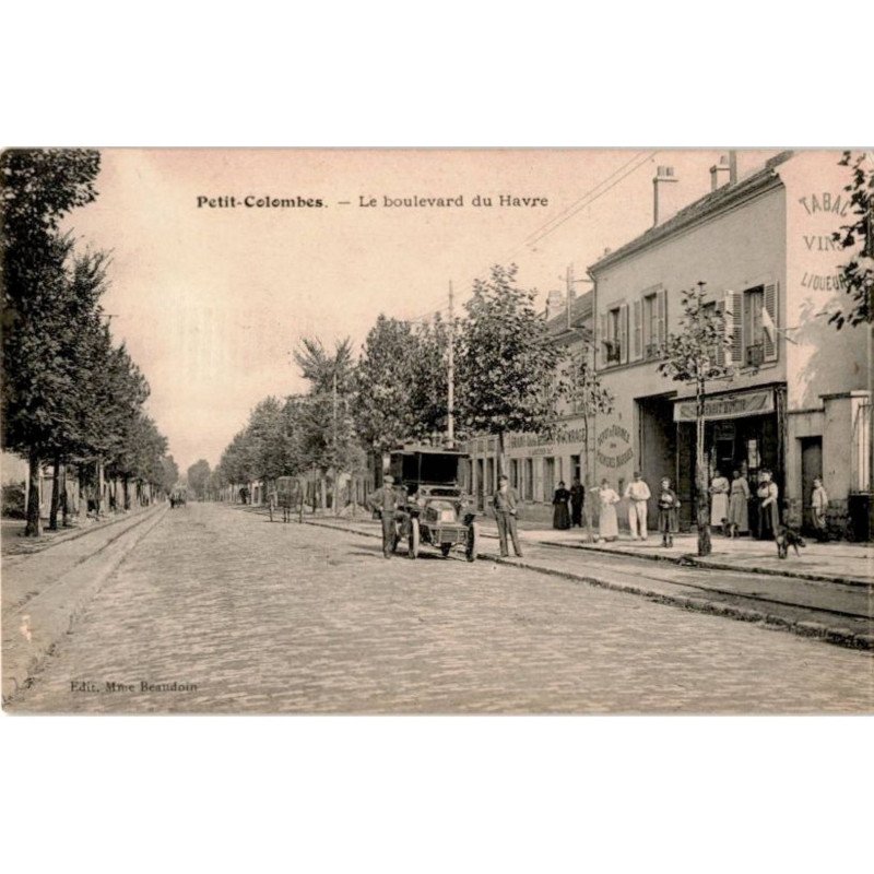 COLOMBES: petit-colombes, le boulevard du havre - état