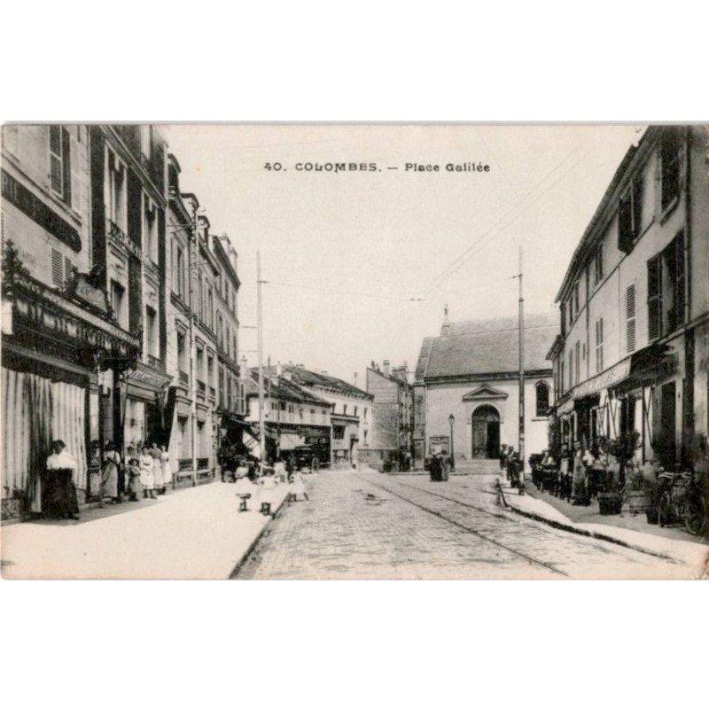 COLOMBES: place galilée - état