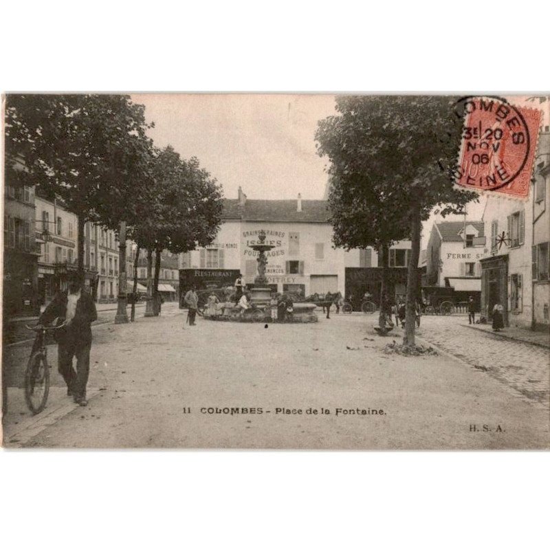 COLOMBES: place de la fontaine - très bon état