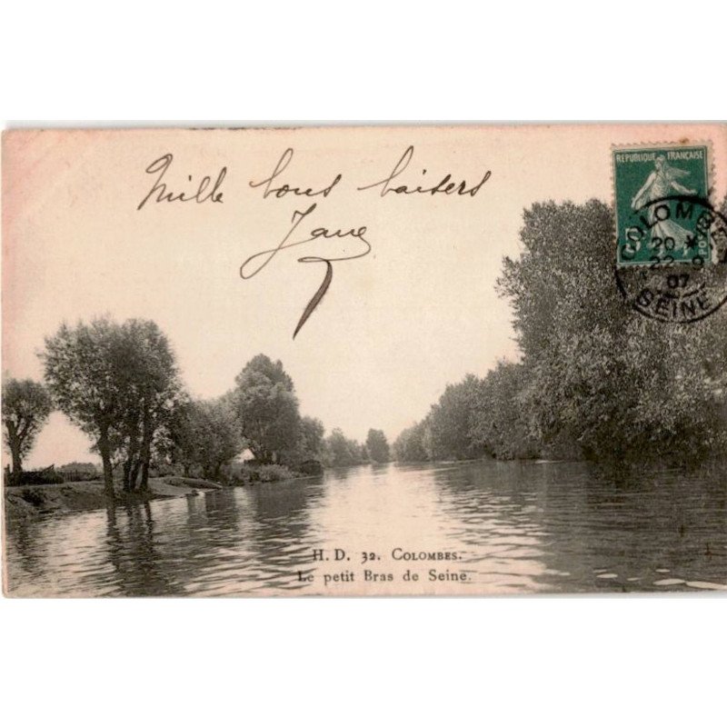 COLOMBES: le petit bras de seine - très bon état