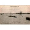 COLOMBES: inondation de 1910 la seine vue du pont de bezons - très bon état