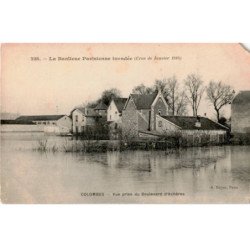 COLOMBES: la banlieue parisienne inondée crue de janvier 1910 - état