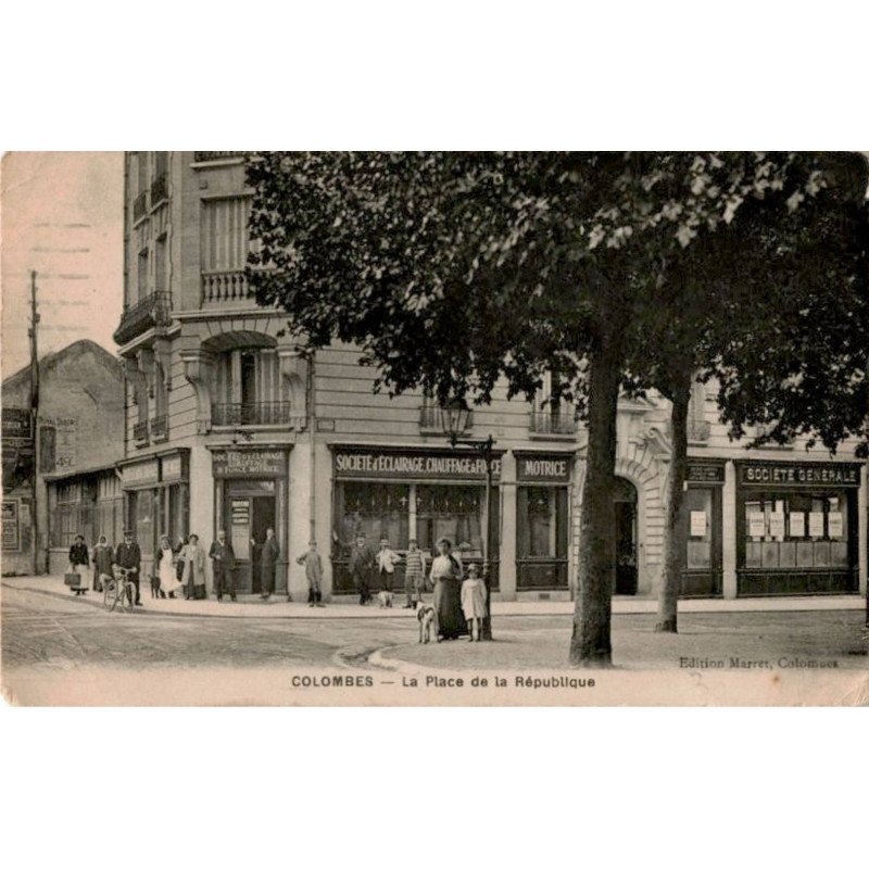 COLOMBES: la place de la république - très bon état