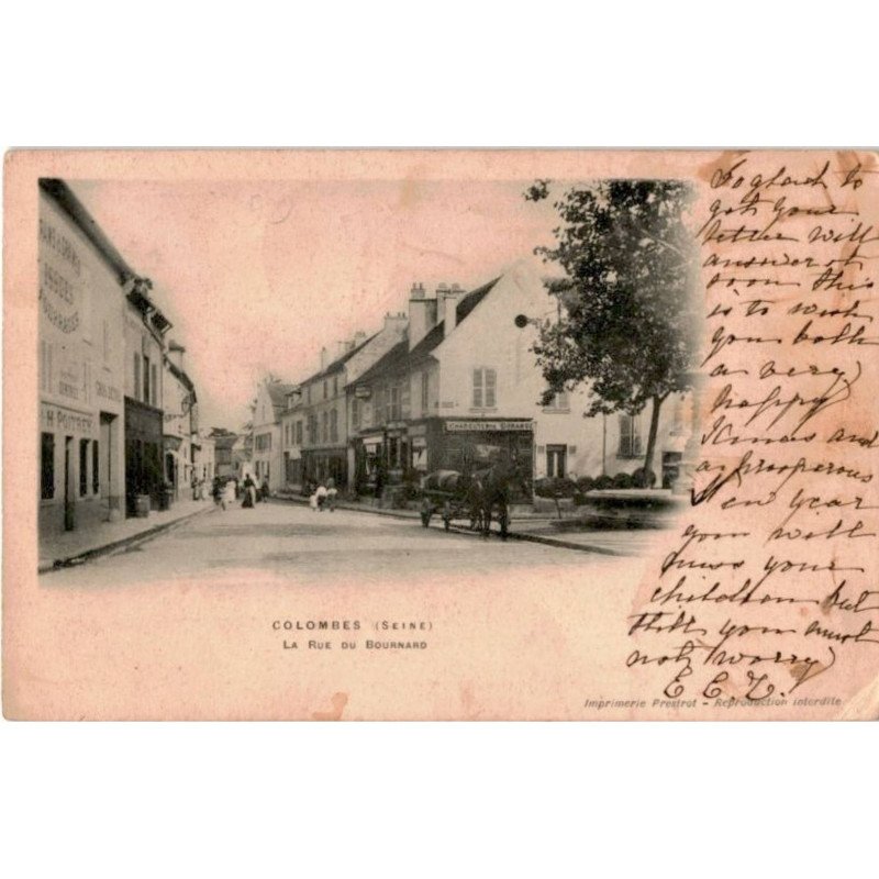 COLOMBES: la rue de bournard - état